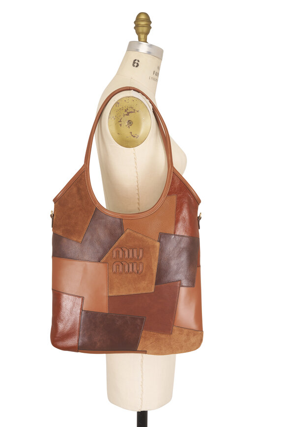 Miu Miu Large Ivy Patchwork Leather Tote - view 9