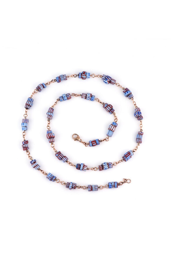 Sylva & Cie African Trade Beaded Necklace