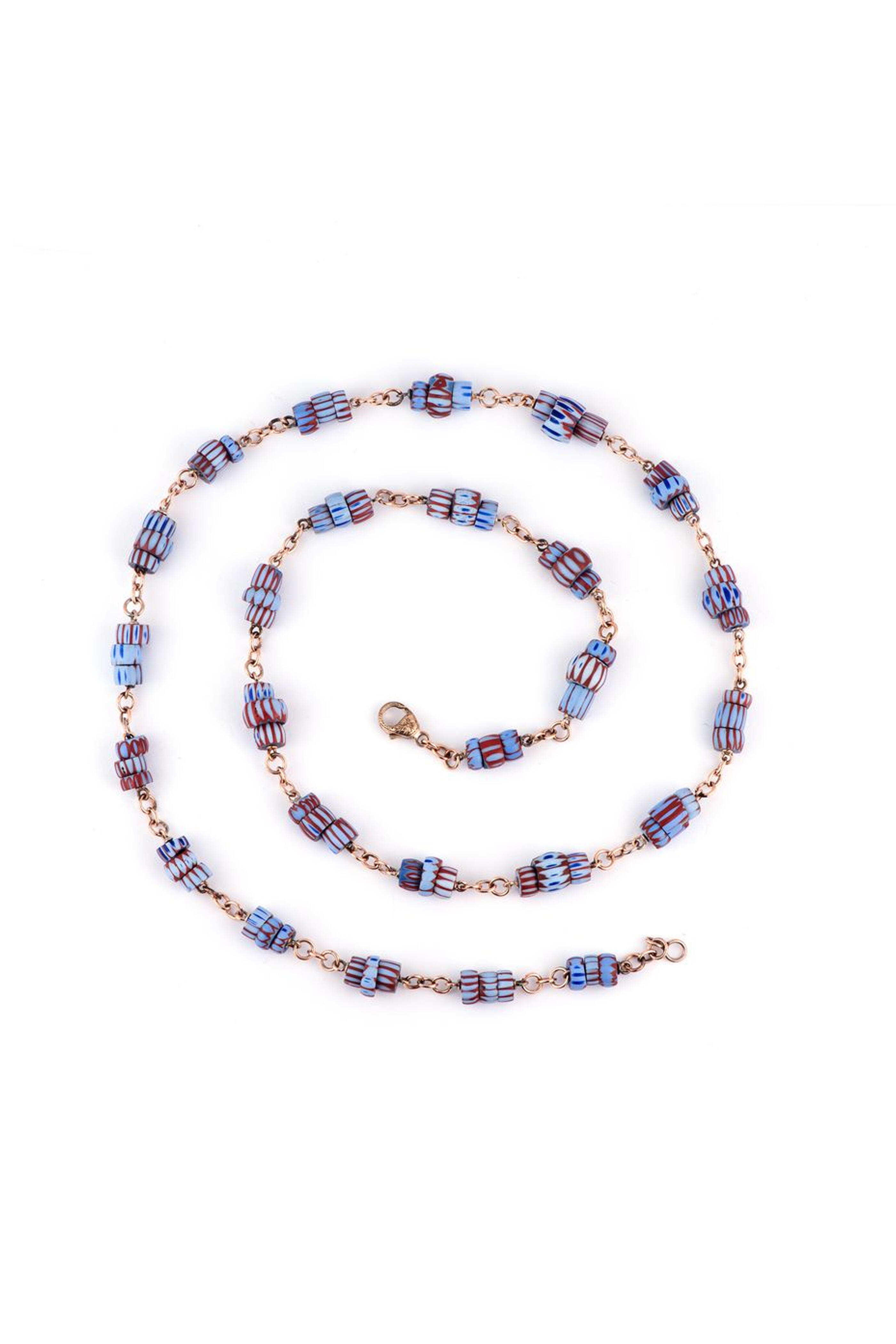 Sylva & Cie - African Trade Beaded Necklace