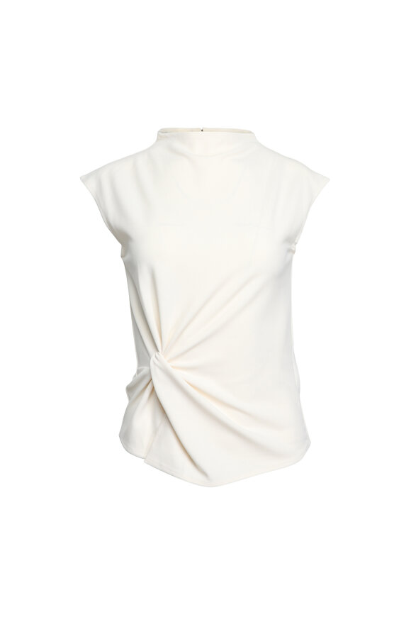 Tanya Taylor Robin Cream Sleeveless Top