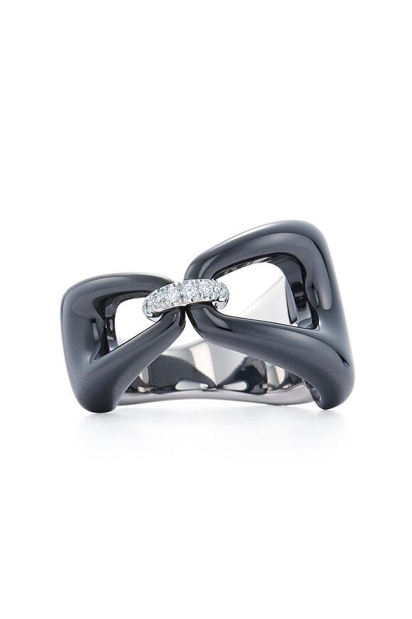 Kwiat - Madison Ave Collection Black Ceramic Ring 