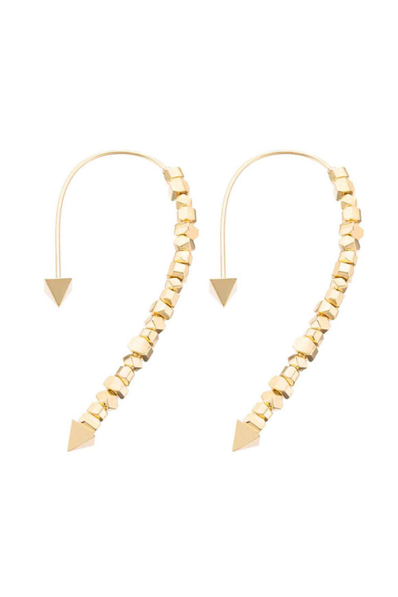 Peruffo 18k Yellow Gold Rocks Curve Earring - view 1