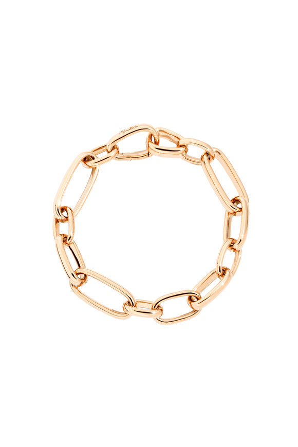 Pomellato Iconica 18K Rose Gold Slim Link Bracelet  - view 2