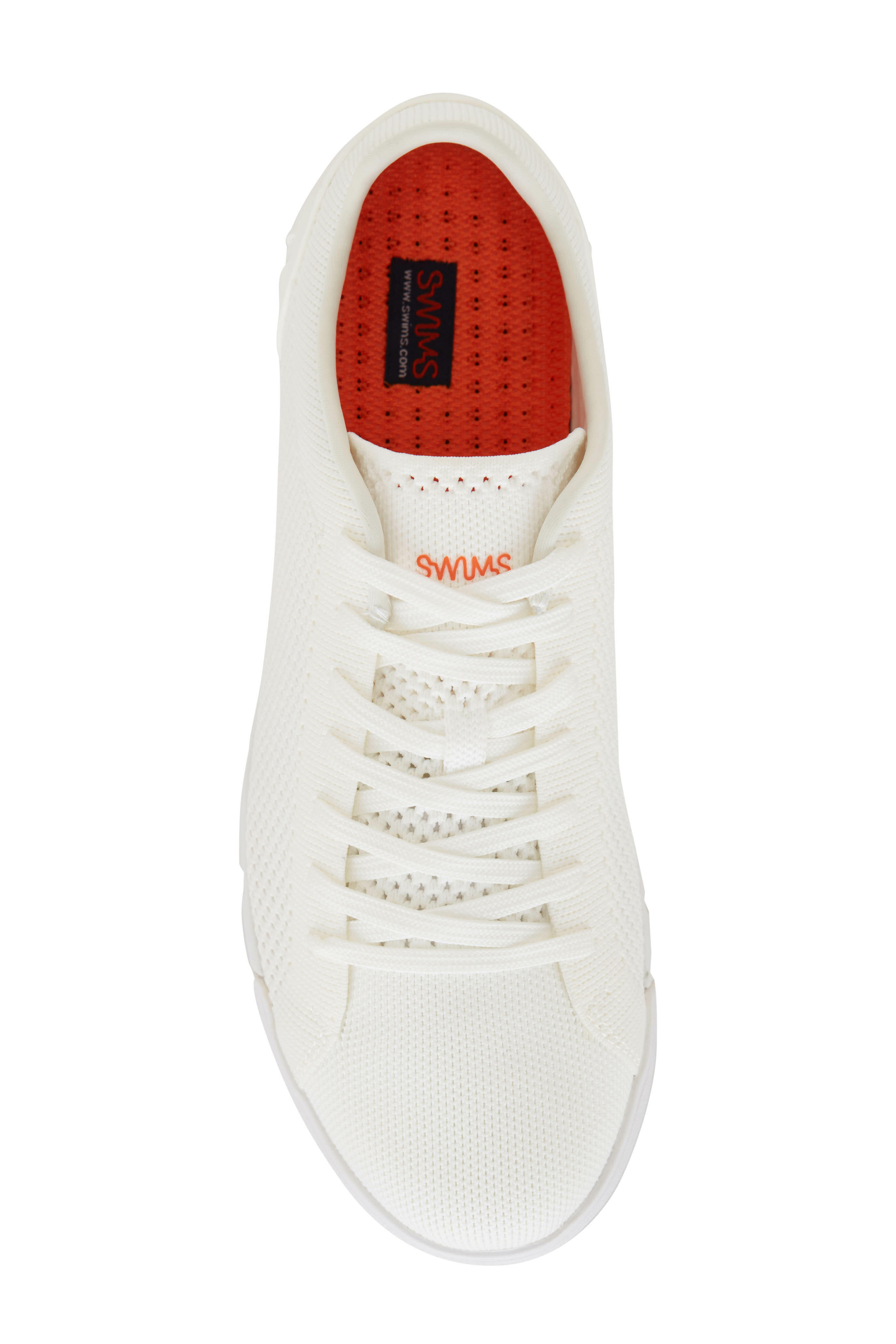 Swims - Breeze Tennis White Knit Sneaker | Mitchell Stores