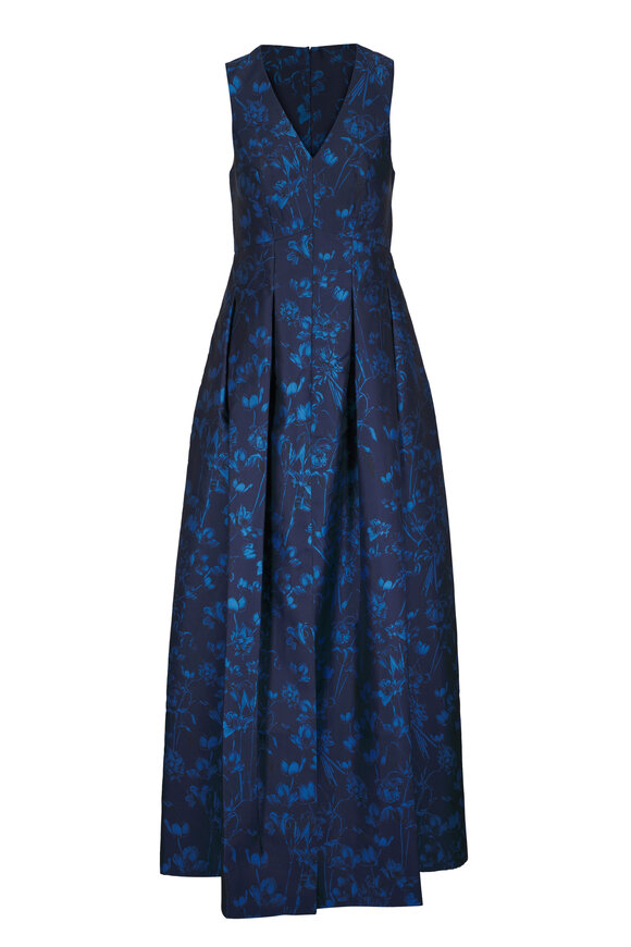 Sachin + Babi Brooke Mystic Blue Garden Gown