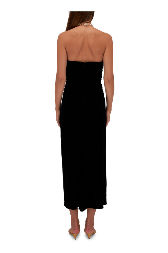 Veronica Beard - Josette Black Velvet Halter Dress 