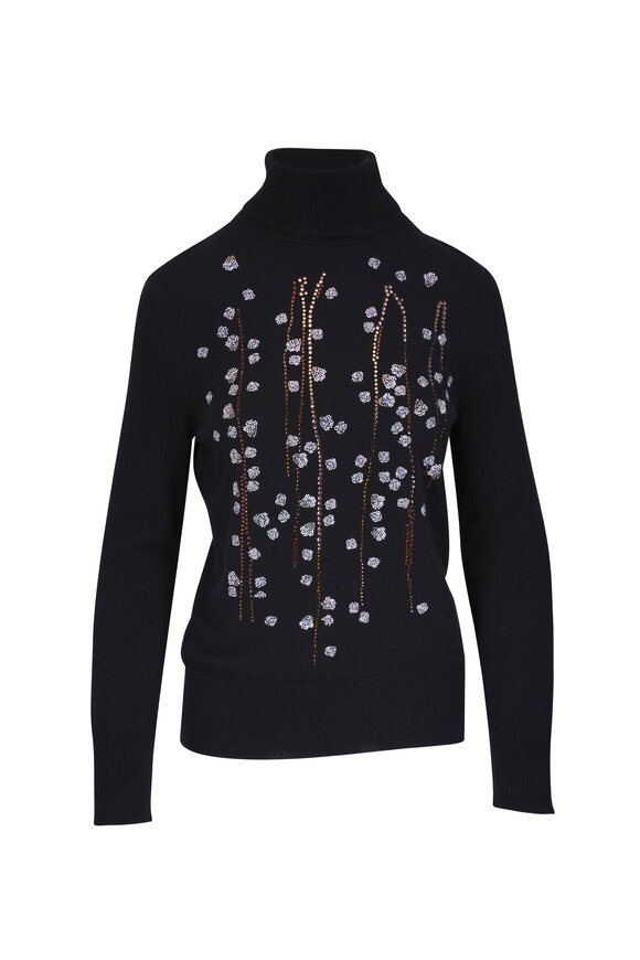 Libertine Black Sakura Slim Turtleneck Sweater