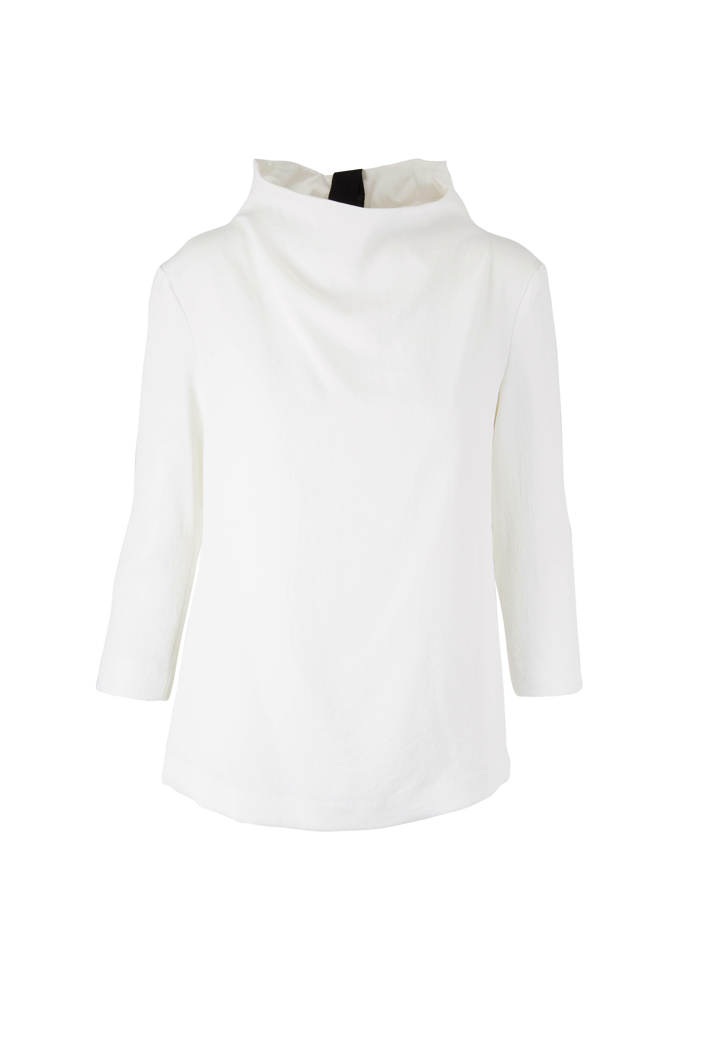 K♢041 stylist KZ_K Studio - Margaret White Tie Back Tunic | Mitchell Stores