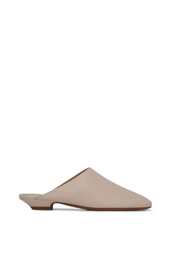 Khaite - Otto Off-White Leather Mule 