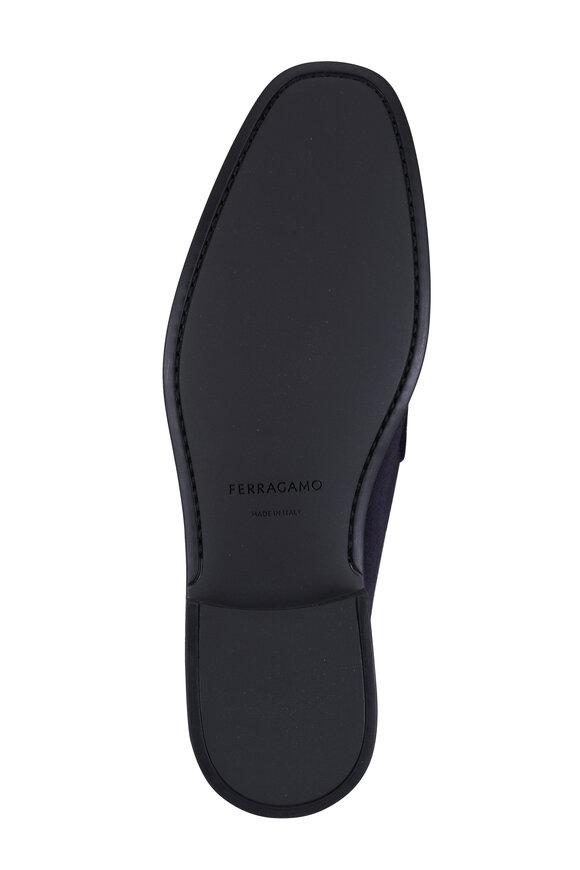 Ferragamo Grandioso 2 Navy Suede Loafer - view 6