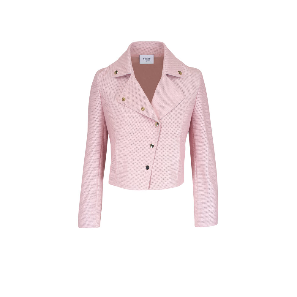 【タグ付き】AKRIS punto ジャケット シアー ドット柄 羽織り M Akris punto Polka-Dot Single-Breasted Jacket | Neiman Marcus