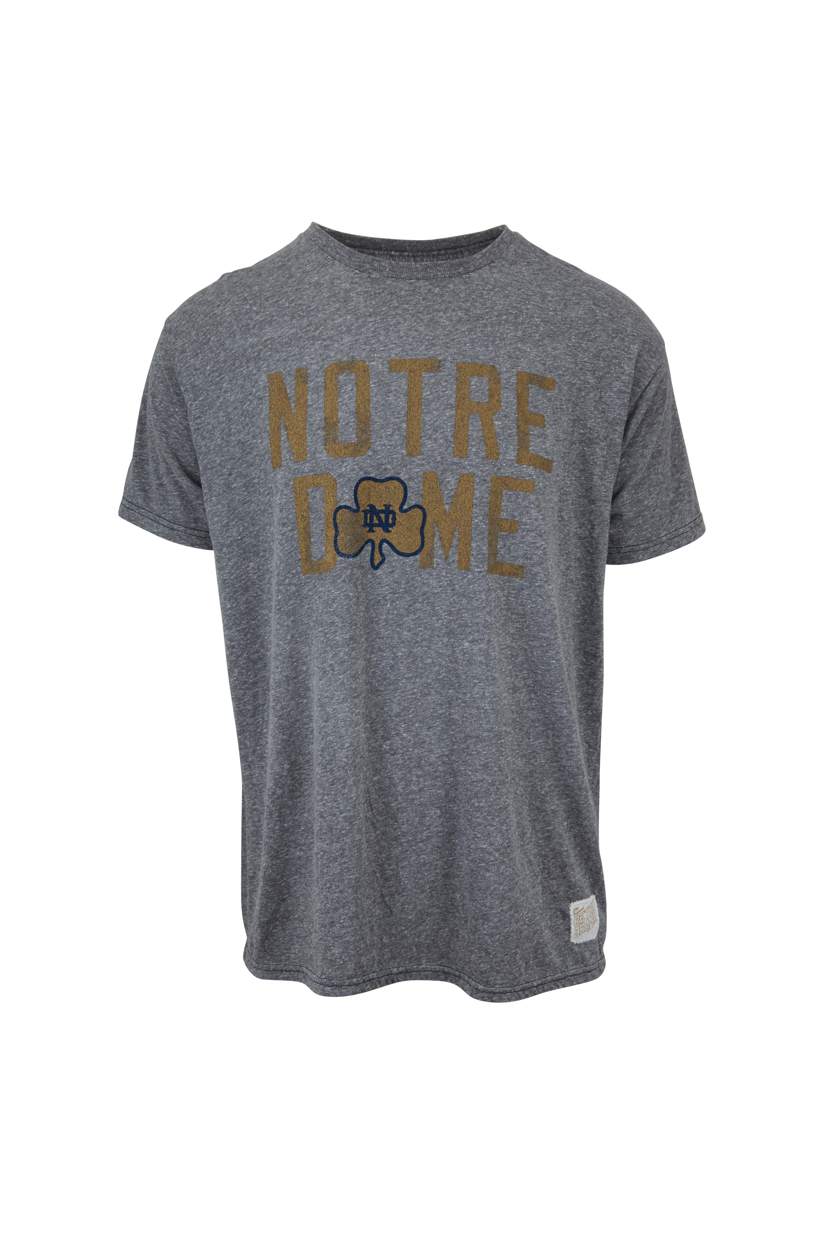 Retro Brand - Gray Heather Notre Dame T-Shirt | Mitchell Stores