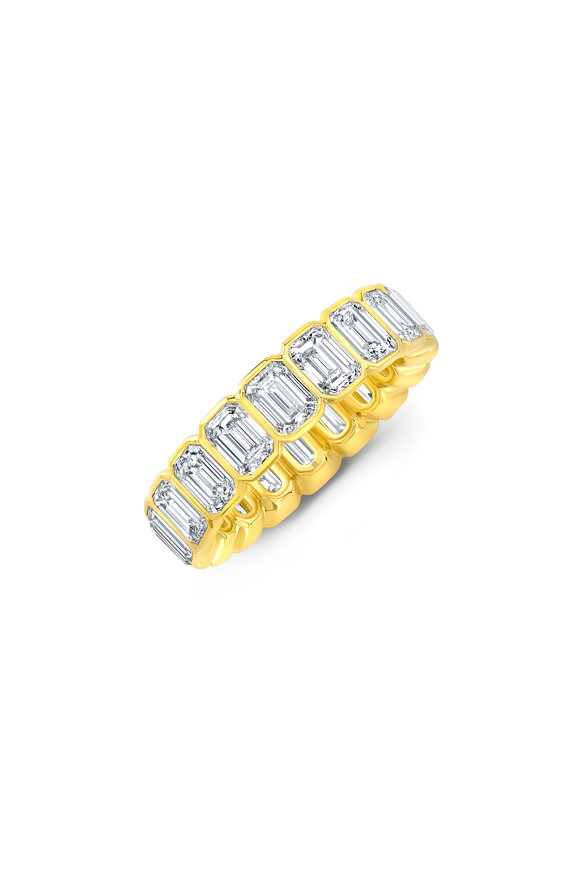 Rahaminov - Emerald Cut Diamond Eternity Band