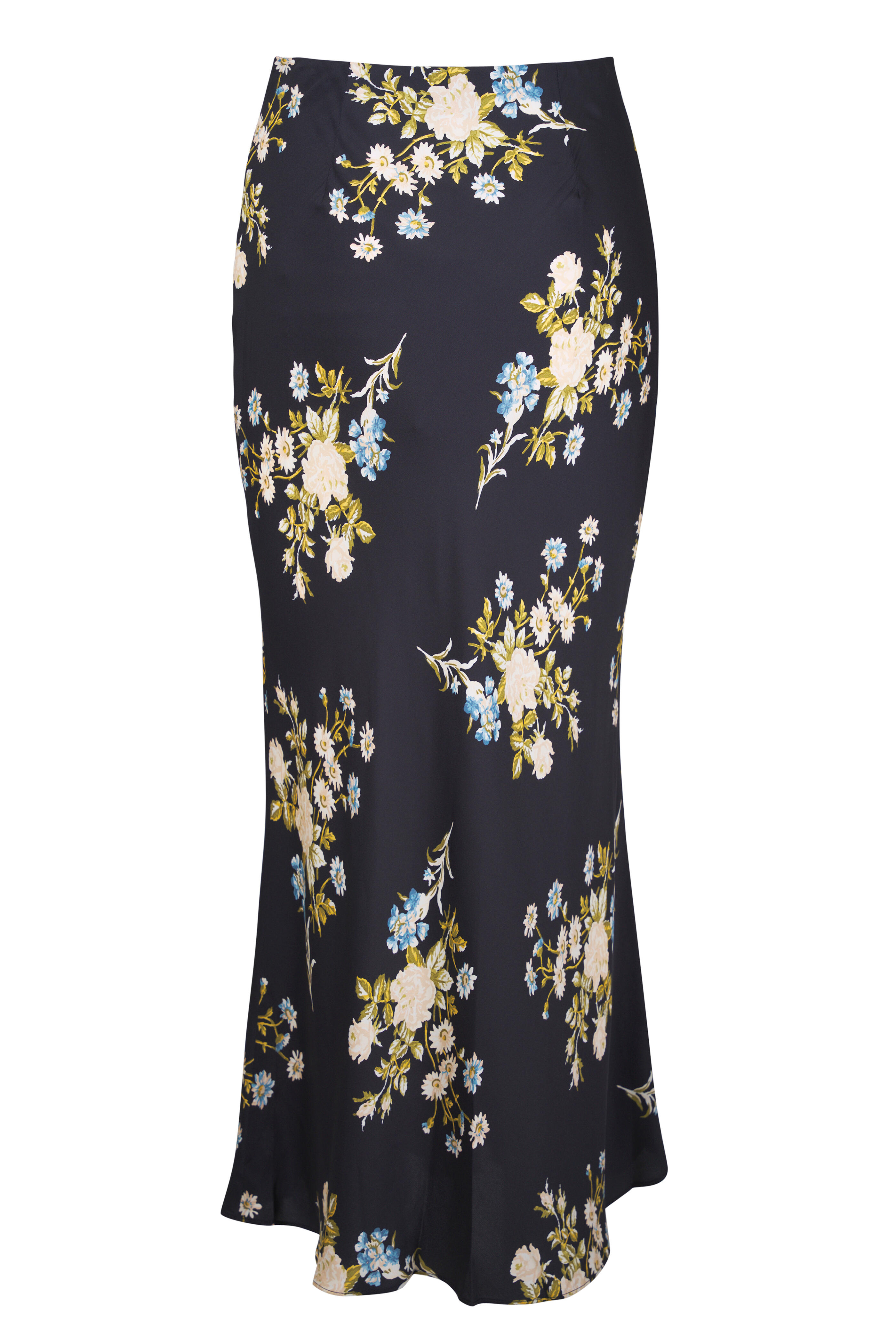 Veronica Beard - Clover Black Floral Slip Skirt - view 2