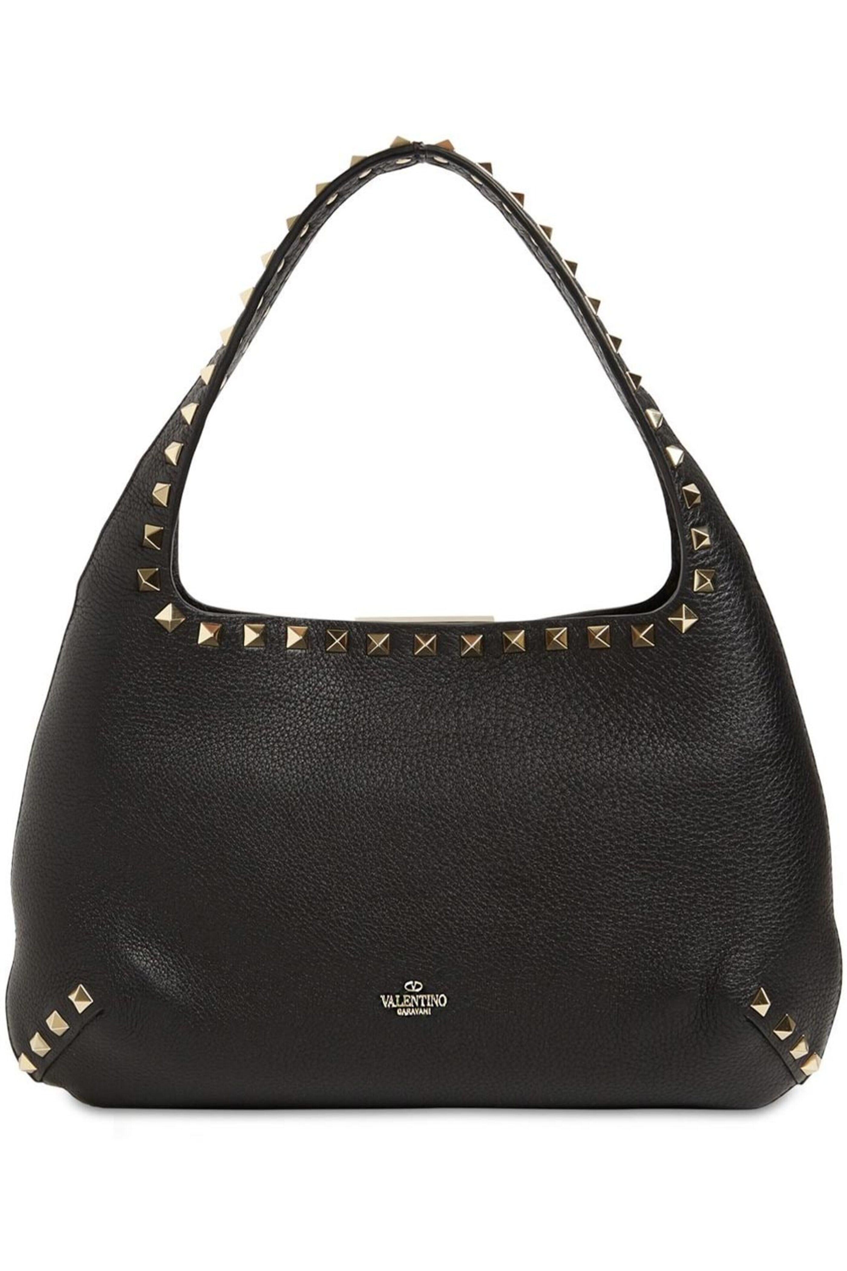 Valentino Garavani - Nero Rockstud Hobo Shoulder Bag