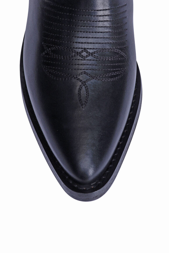 Partlow Gigi Black Leather Cowboy Boot - view 4