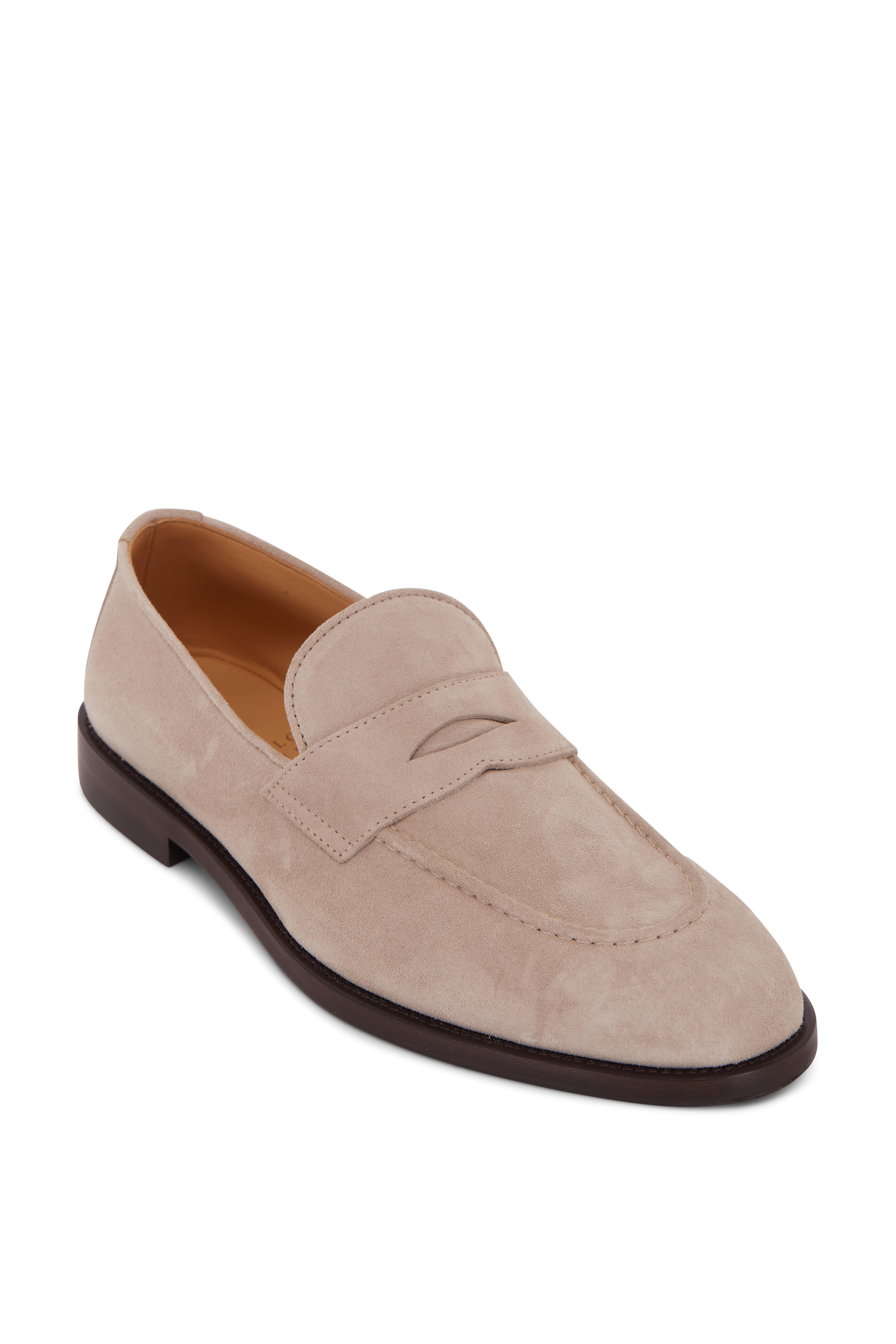 Sardinelli Prontofino Brown Suede Penny Loafers