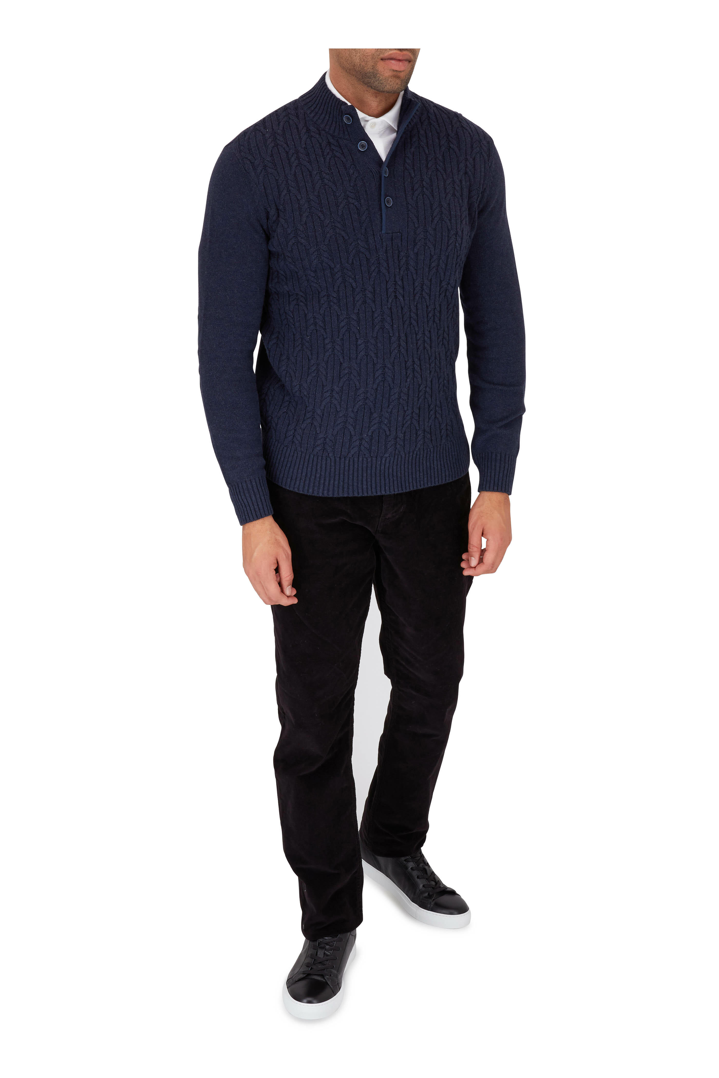 Hudson - Blake Black Slim Straight Corduroy Jean