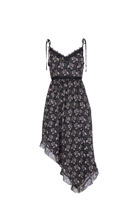 Paige - Maxima Black & Multicolor Floral Dress