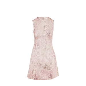 Dolce & Gabbana - Metallic Rose Gold Jacquard Sleeveless Dress