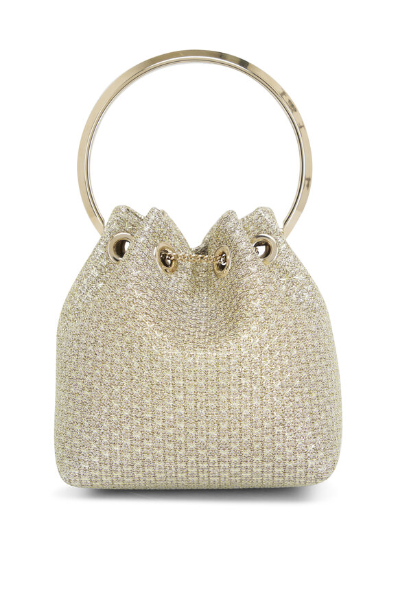 Jimmy Choo - Bonbon Champagne Lurex Bucket Bag