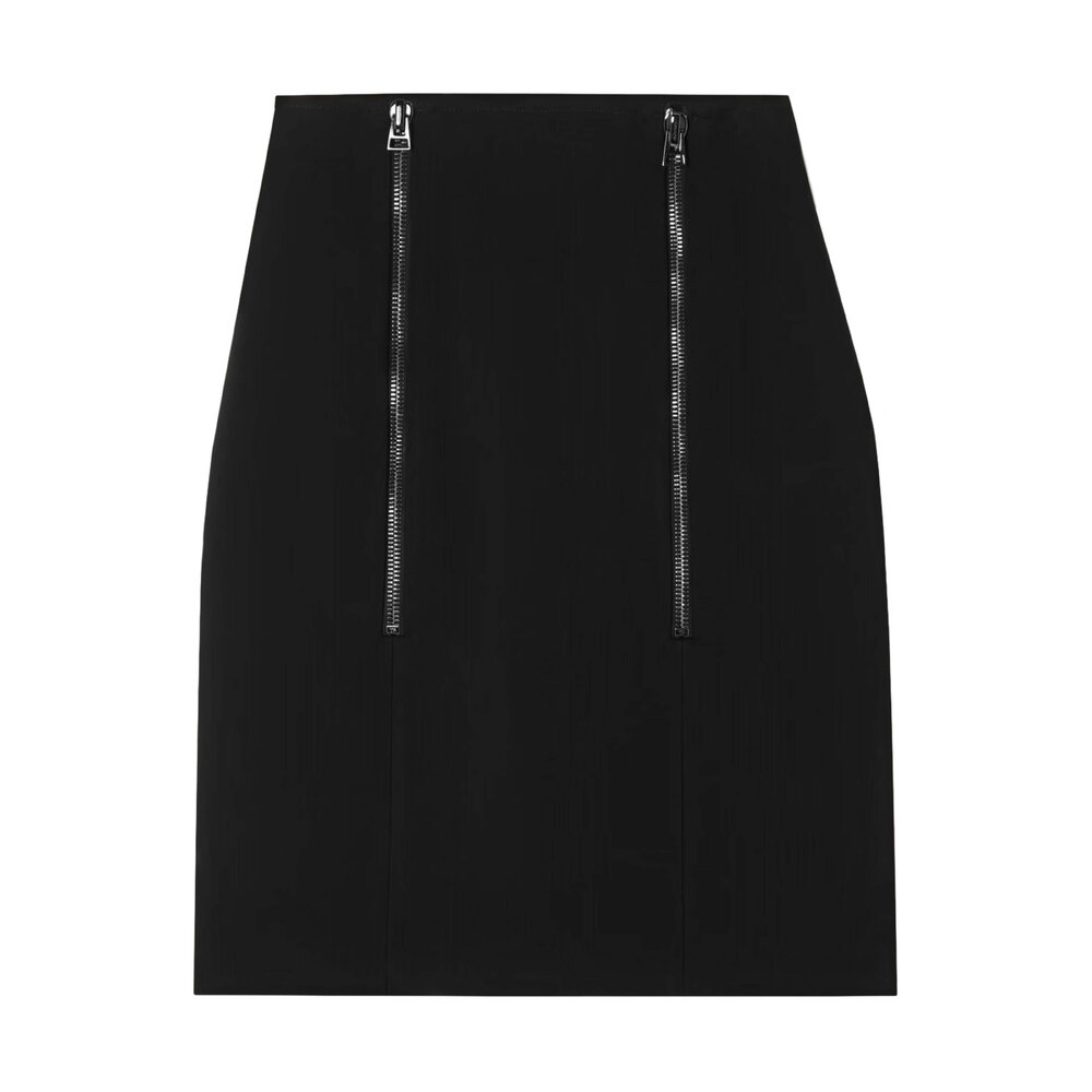 スカート TOM FORD SKIRT (GC5726FAX1156 LB999) Tom Ford - Black Double Zip Cady Pencil Skirt | Mitchell Stores
