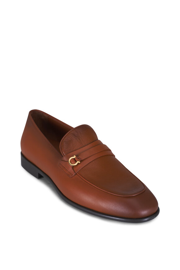 FERRAGAMO Rolo embellished leather loafers | THE OUTNET