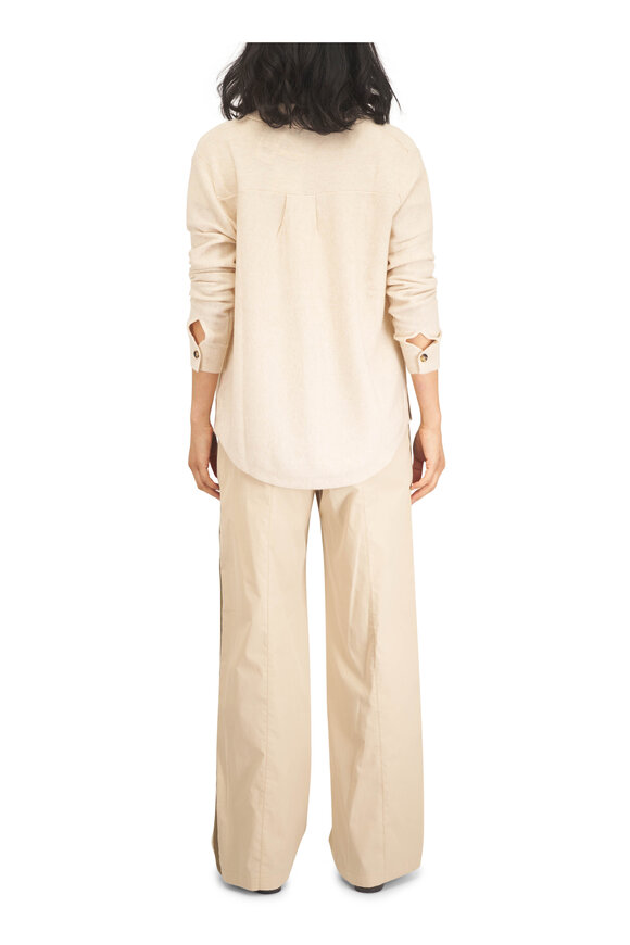 Kinross Sandstone & Pearl Cashmere Cardigan - view 4