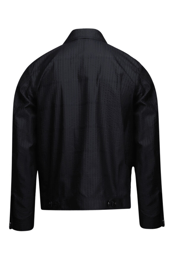Brioni Midnight Blue Seersucker Bomber - view 3
