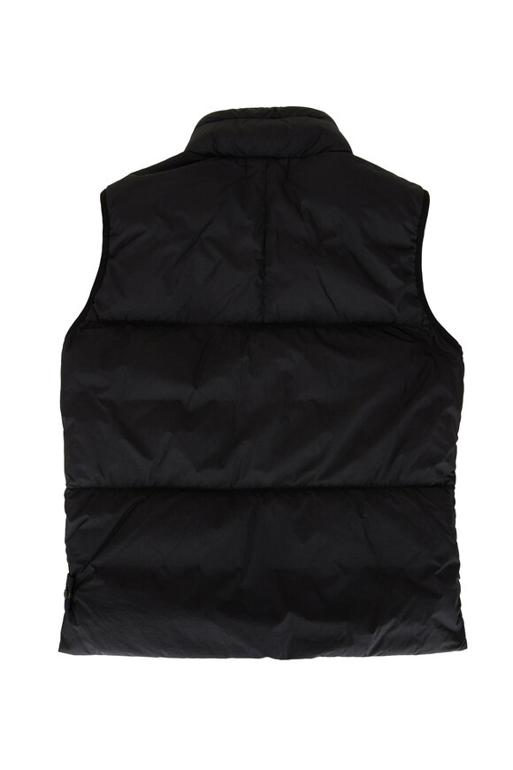 stone island down vestガーメントダイダウンベストSALE‼️ Stone Island - Black Garment Dyed Down Puffer Vest