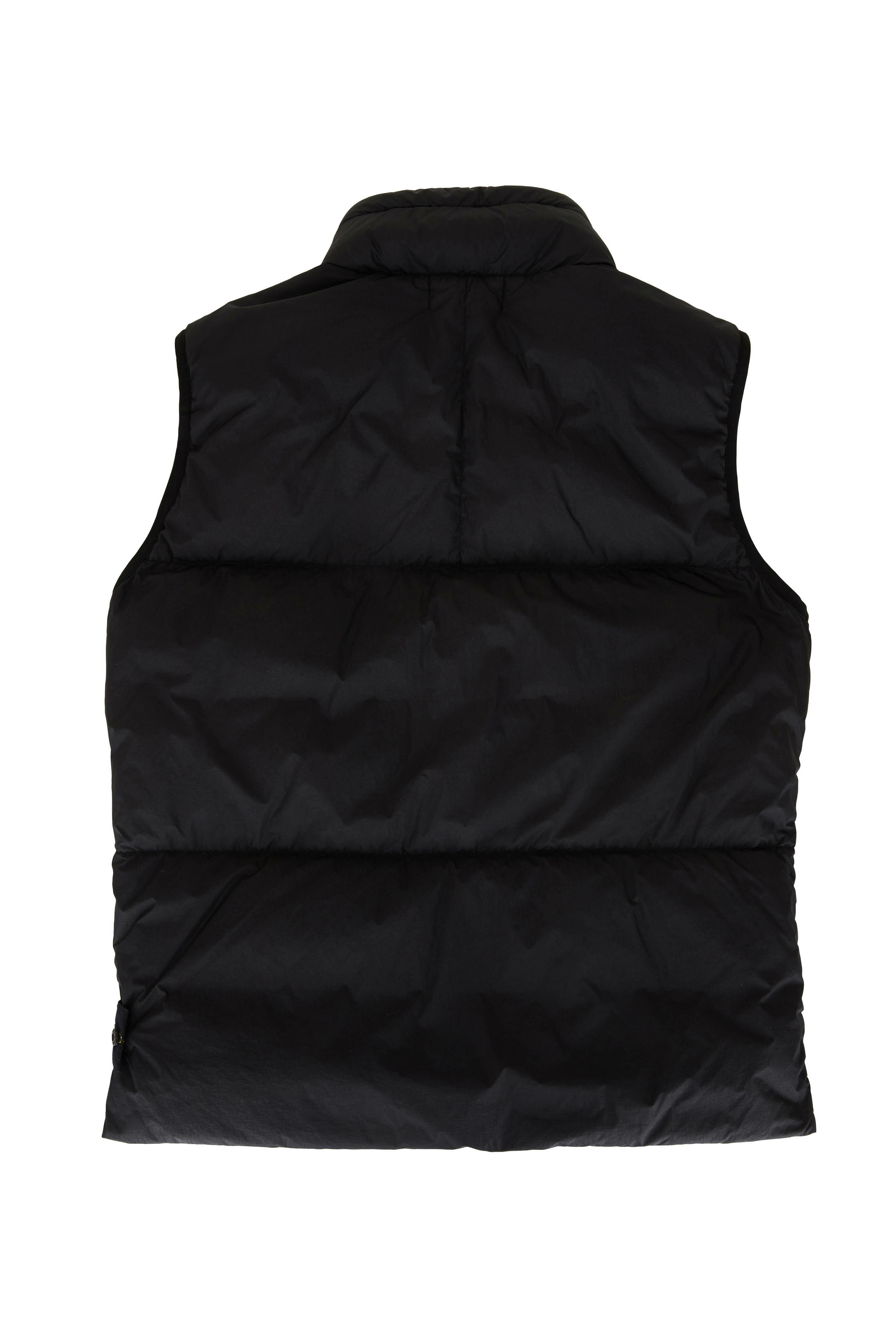 Stone Island - Black Garment Dyed Down Puffer Vest