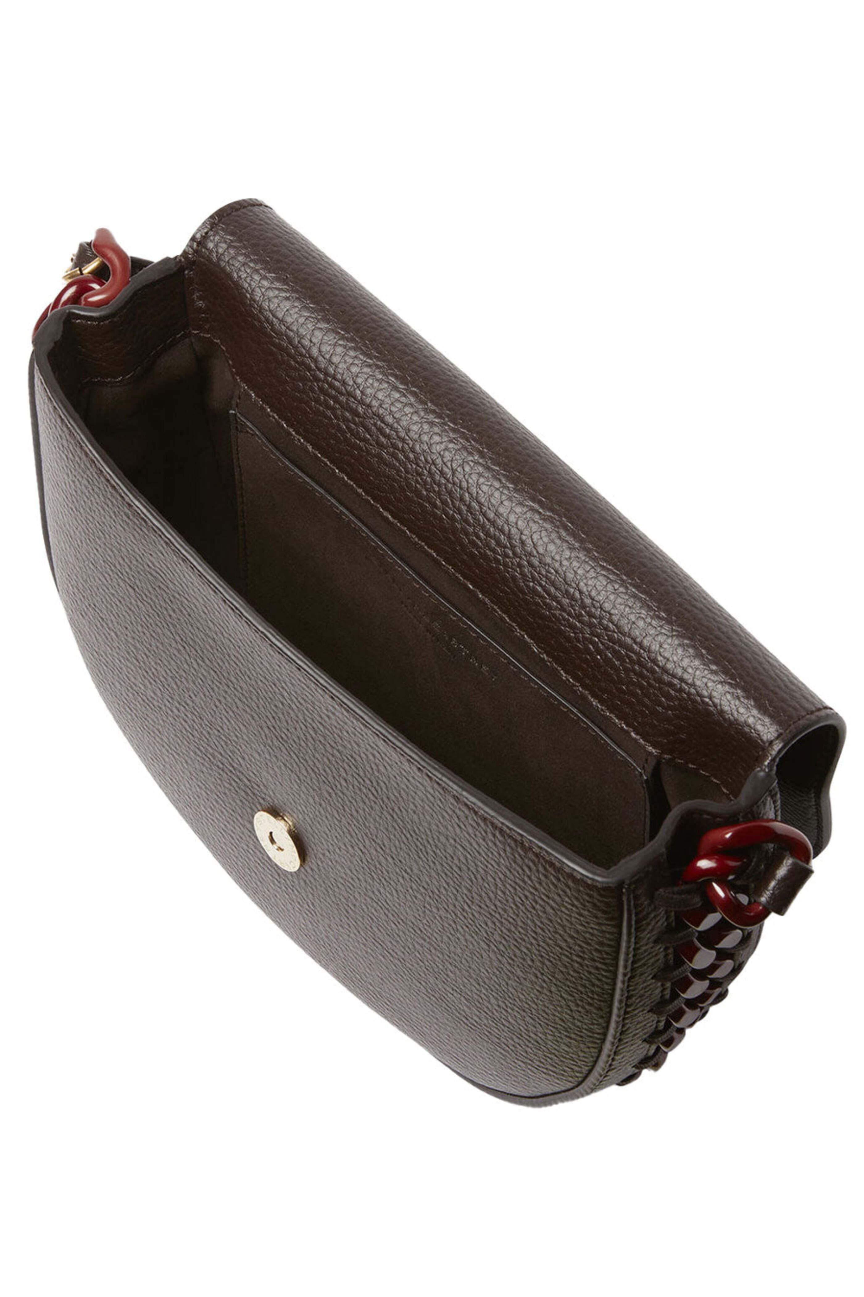 Stella McCartney - Frayme Medium Flap Shoulder Bag in Chocolate