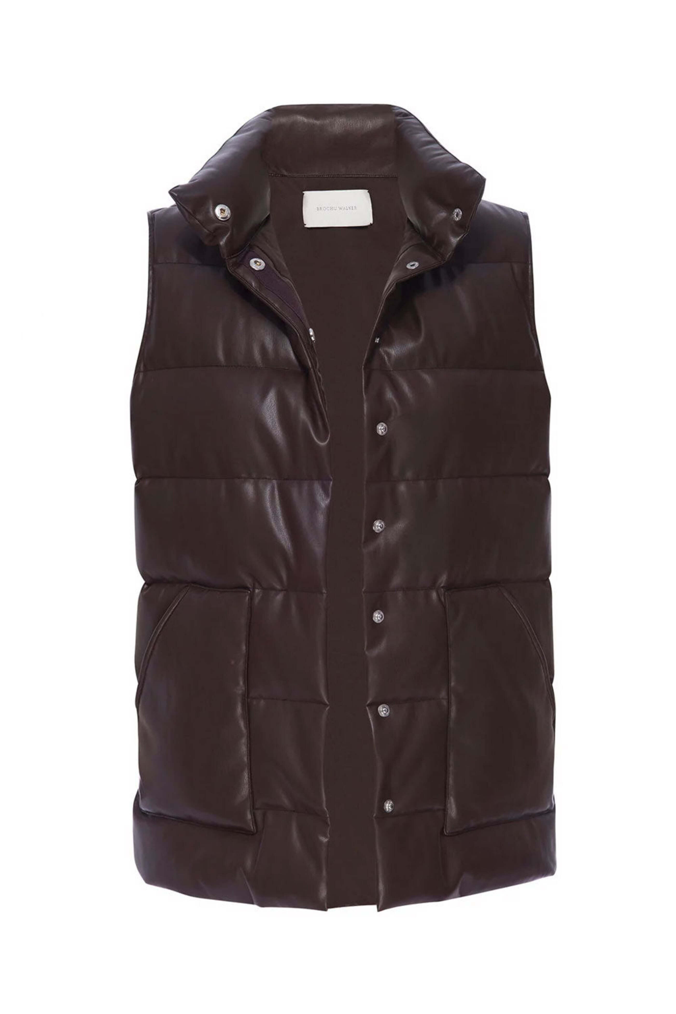 Brochu Walker - Carob Anders Vegan Leather Down Vest