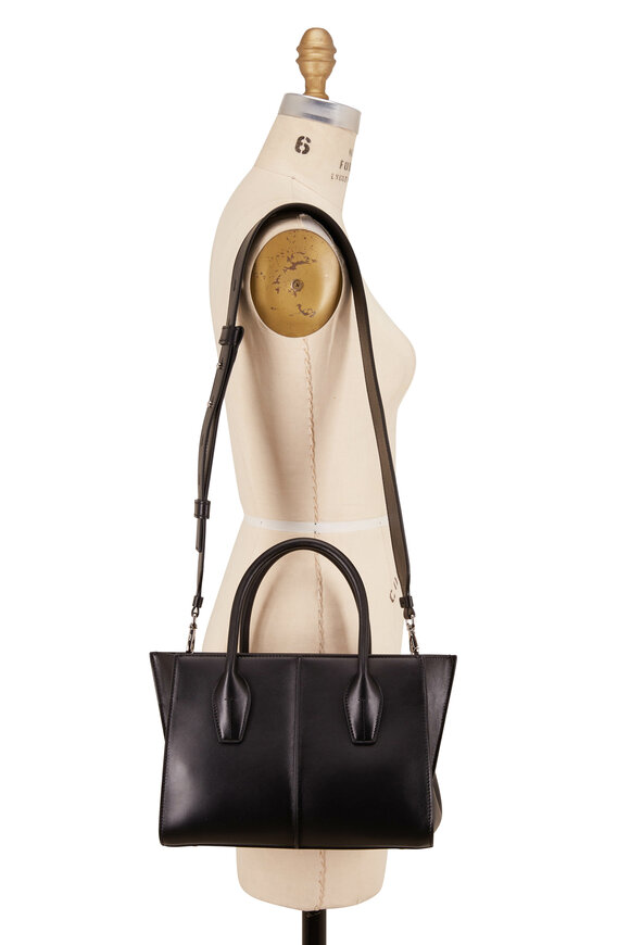 Tod's - Manici Black Leather Medium Shopper Tote