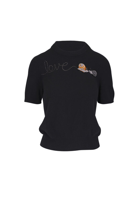 Libertine Snail Love Cashmere Short Sleeve Pullover