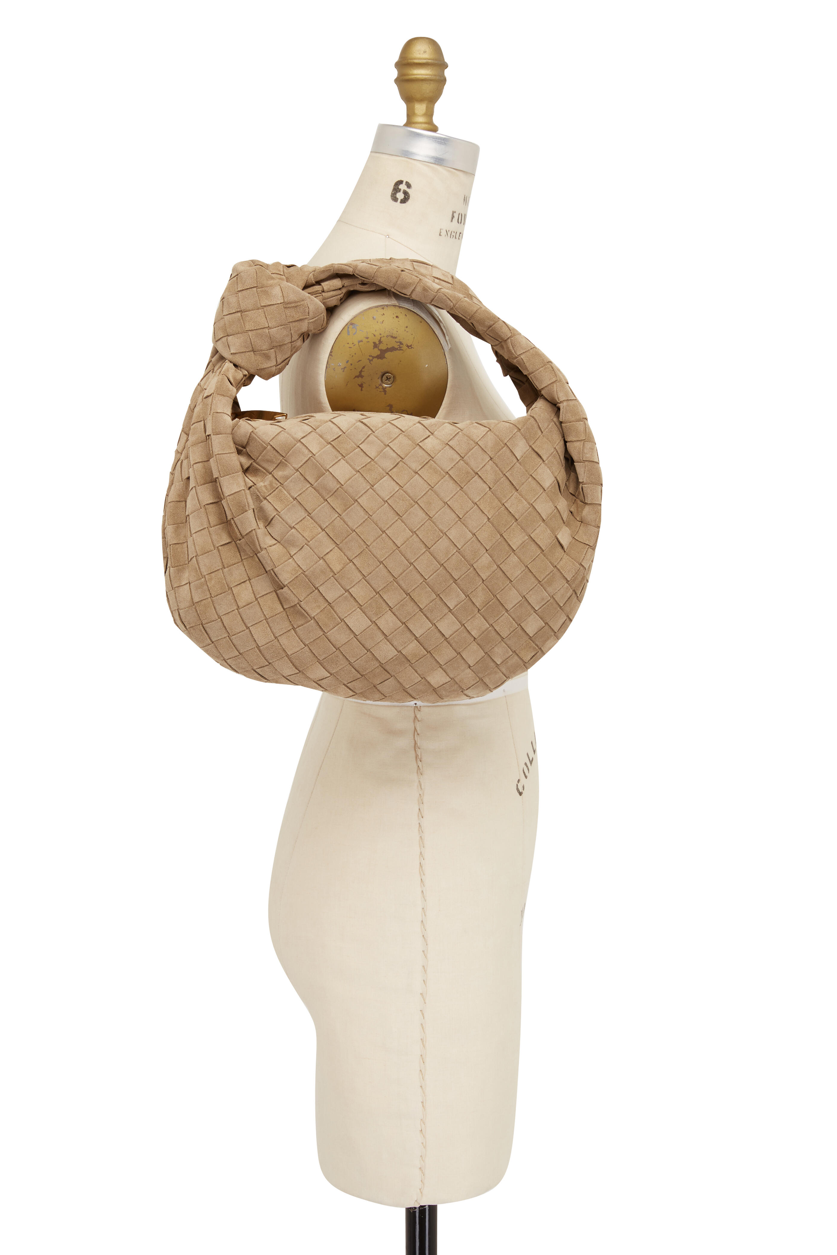 Jodie Teen knotted intrecciato suede tote