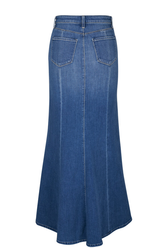 Vince - Coastal Blue Satin Slip Skirt | Mitchell Stores