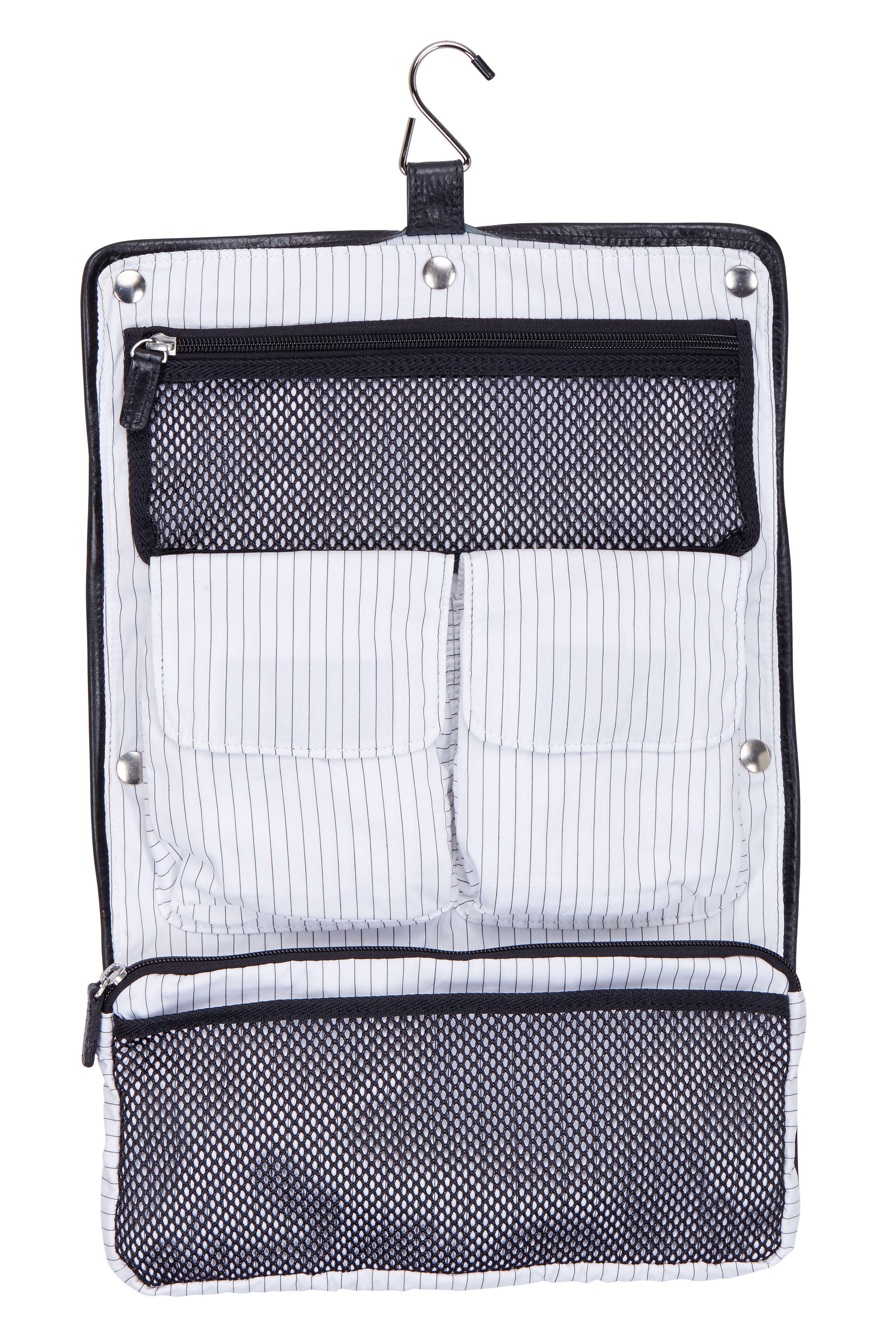 Moore & Giles Austin Gunmetal Hanging Dopp Kit