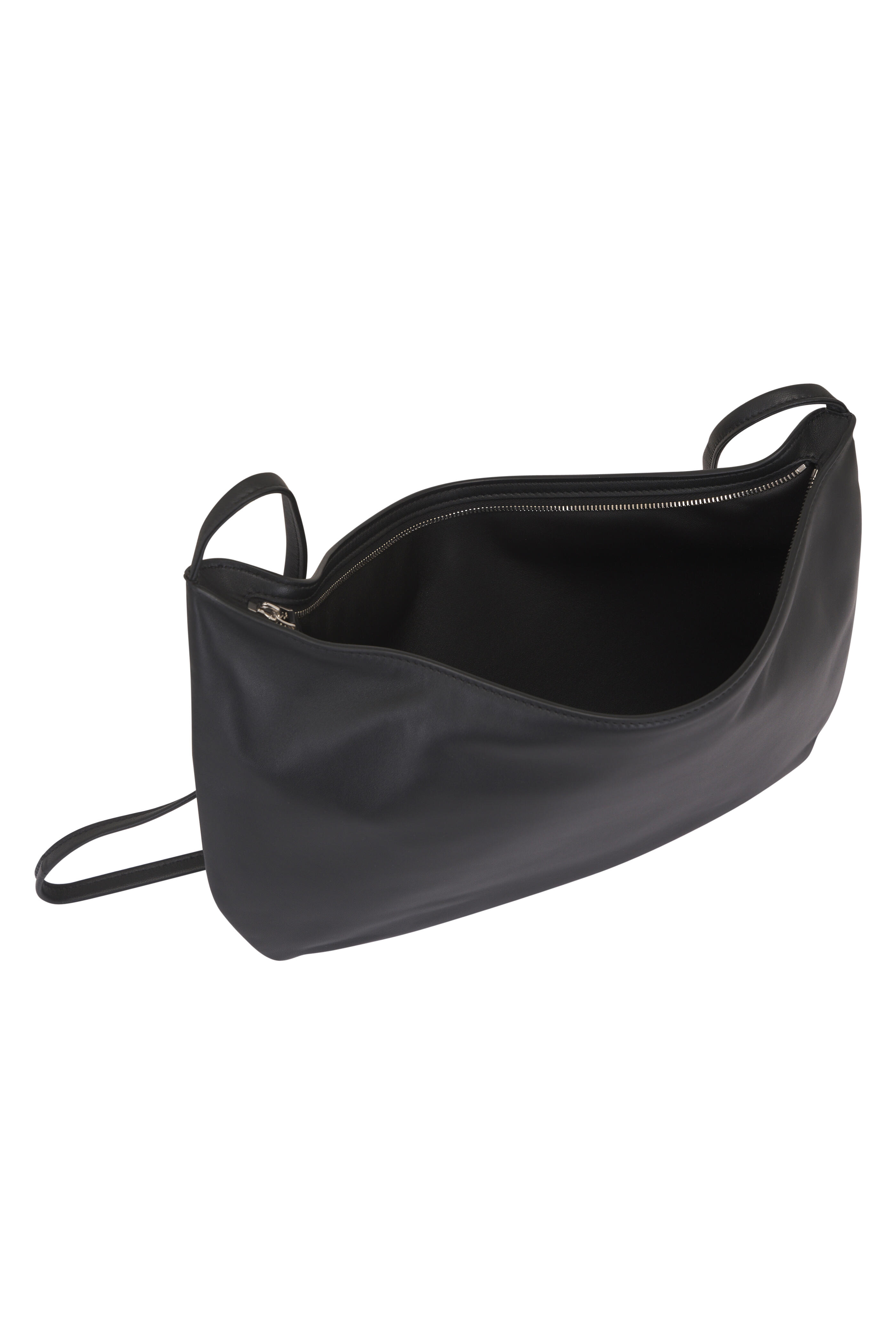 The Row - EW Izzy Black Ans Leather Crossbody