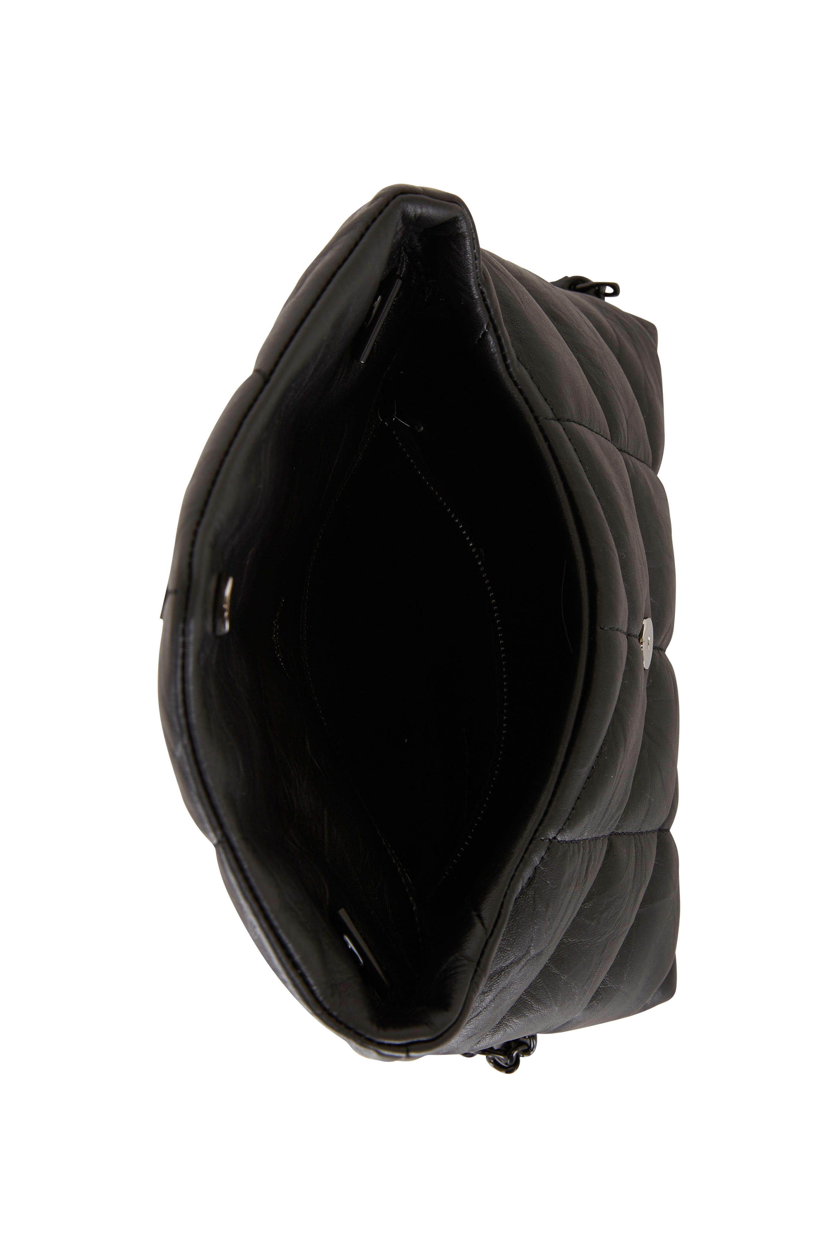 Saint Laurent - Puffy Black Quilted Leather Mini Bag