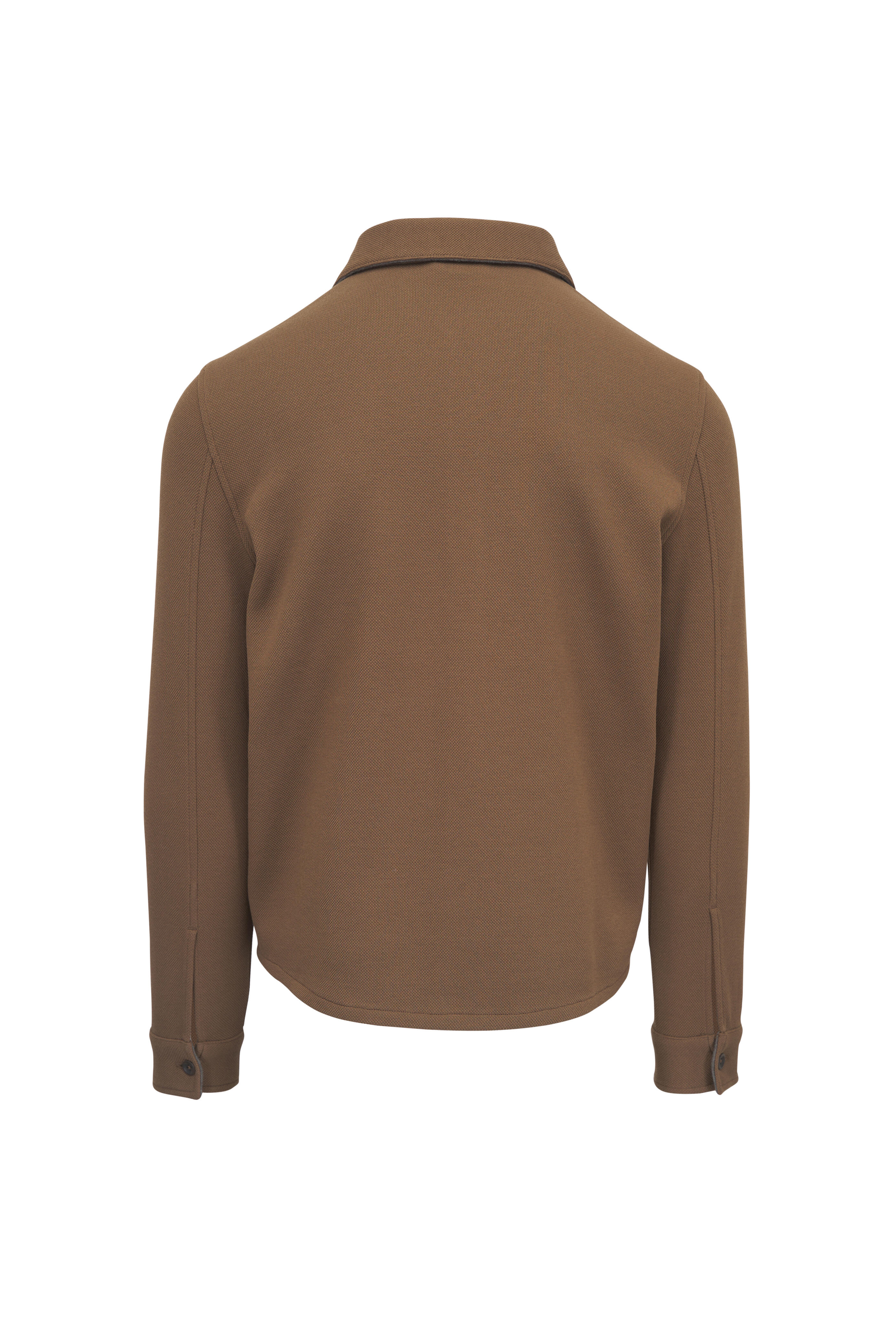 Vince - Brown Stretch Cotton Shacket