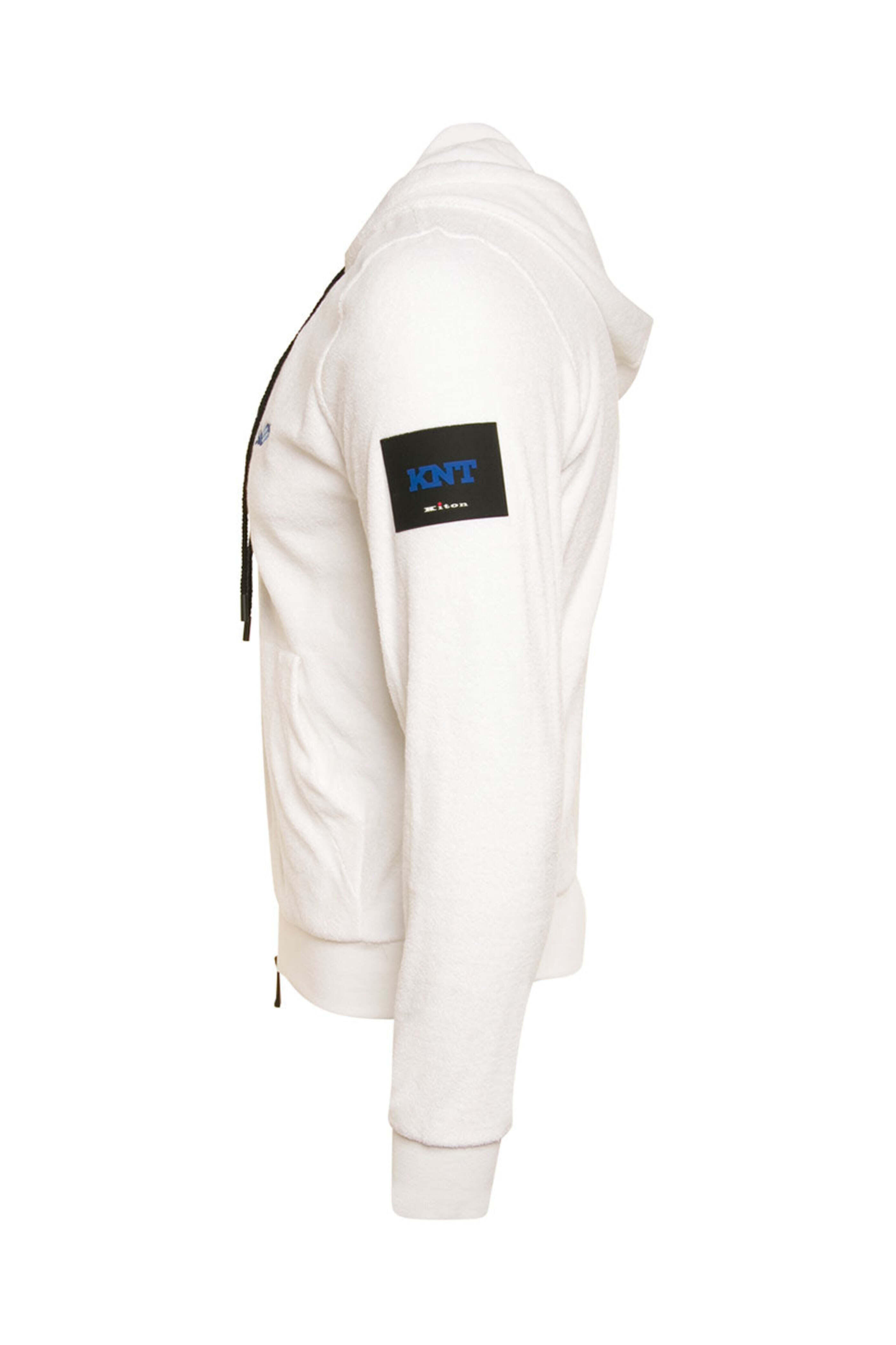 KNT - White Terry Full Zip Hoodie