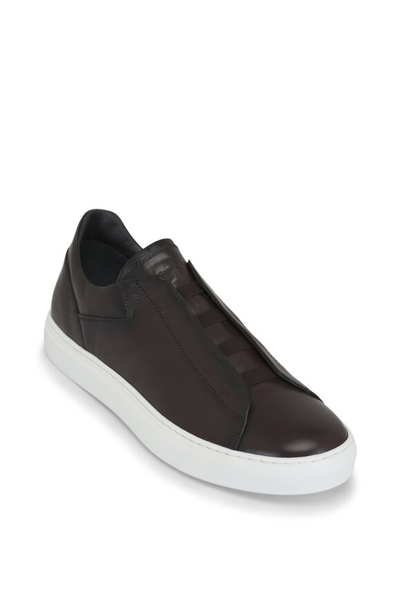 To Boot New York Ainsworth Dark Brown Leather Sneaker