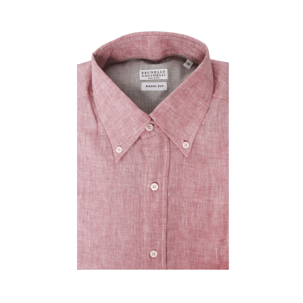 BRUNELLO CUCINELLI ピンク ポロシャツ　M 6400_068763_36300_brunello-