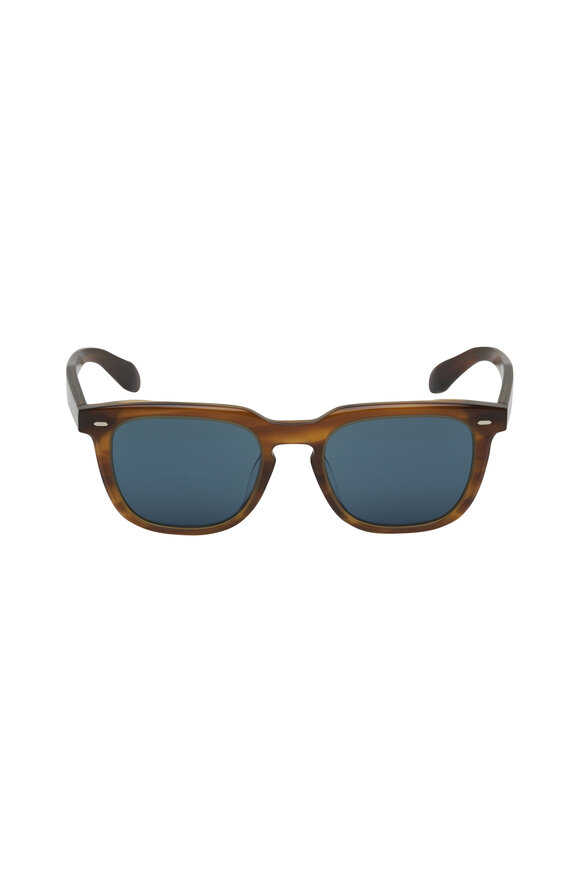 Oliver Peoples N. 06 Sun Sycamore & Regal Blue Sunglasses - view 2