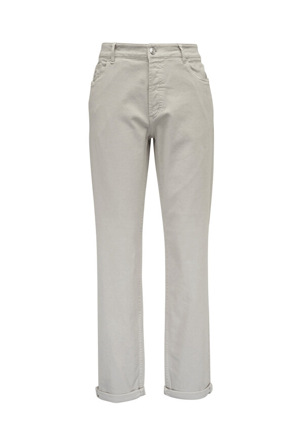 パンツ BRUNELLO CUCINELLI SS25 DYED PANTS (MA176P5994 C8690) Brunello Cucinelli Men's Dyed Flat-Front Pants - Bergdorf