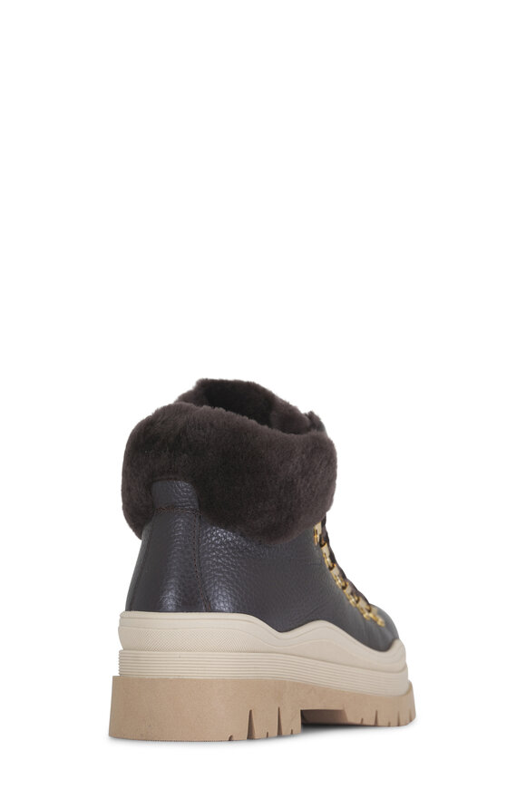 Bogner Arosa Dark Brown Leather Short Boot - view 4