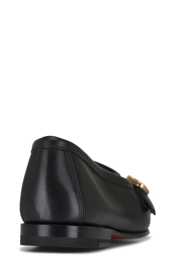 Santoni - Carlos Black Leather Monkstrap Loafer 