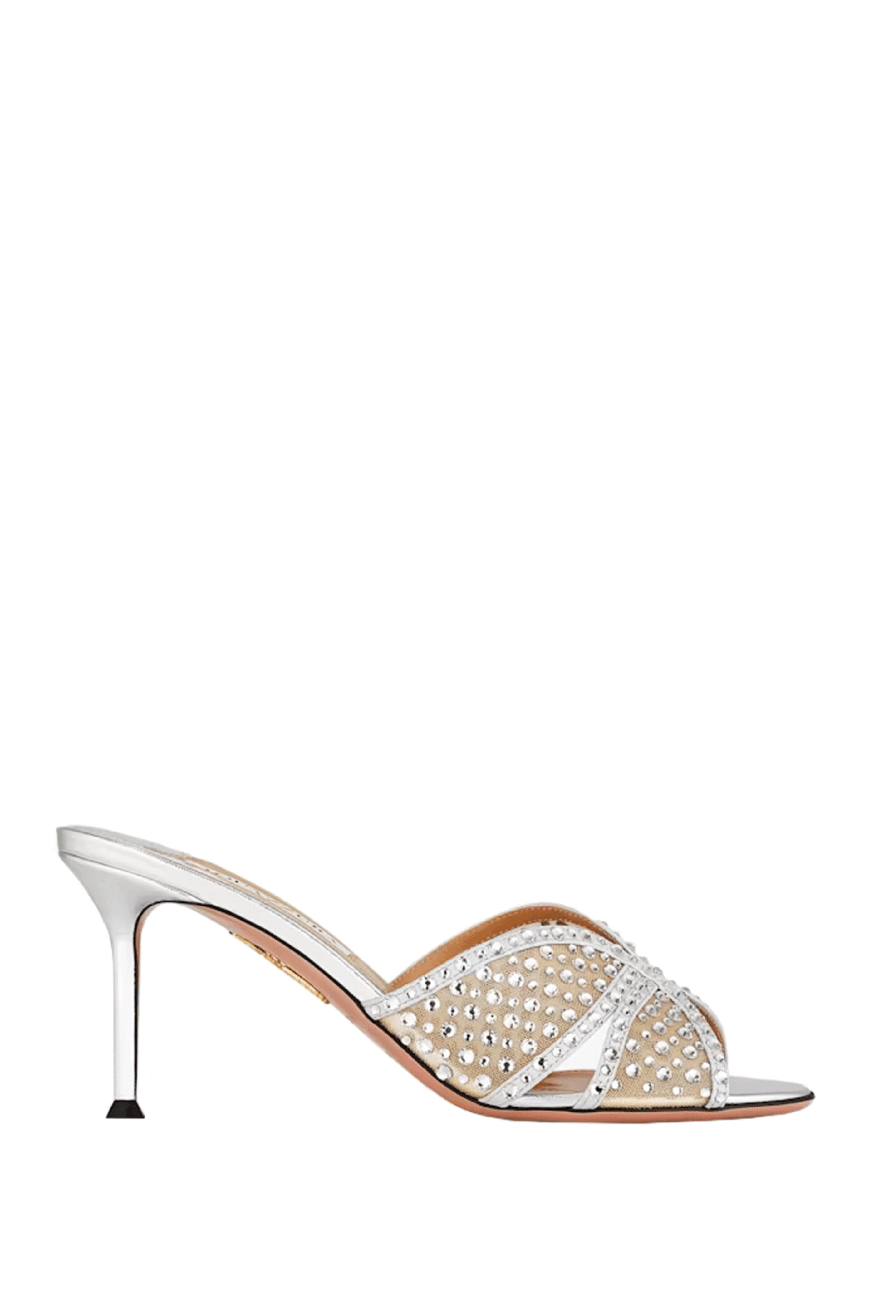 Herlipto Linen Blend Crystal Mules 38 靴