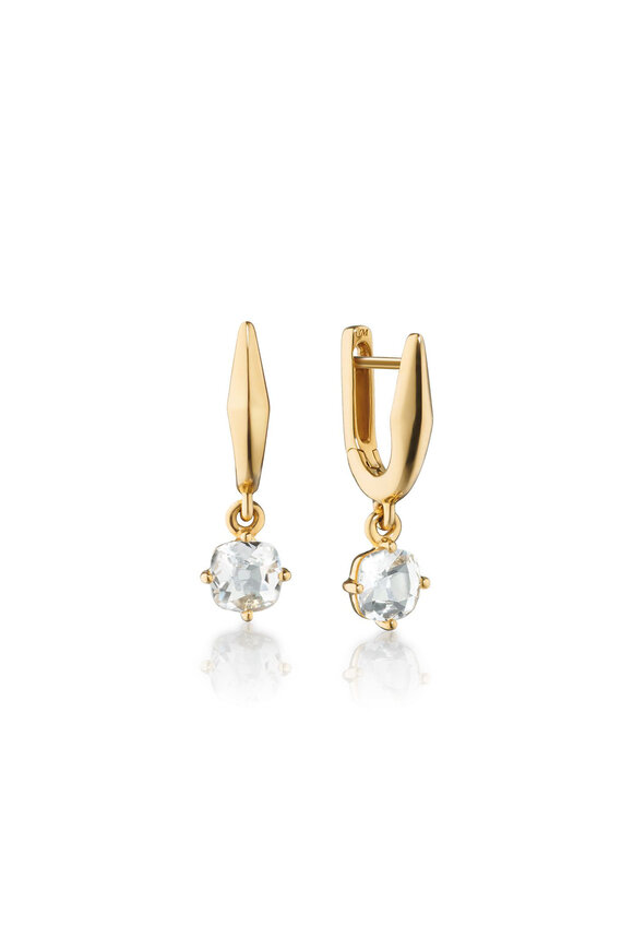 Monica Rich Kosann Points North® 18K Gold & Rock Crystal Earrings